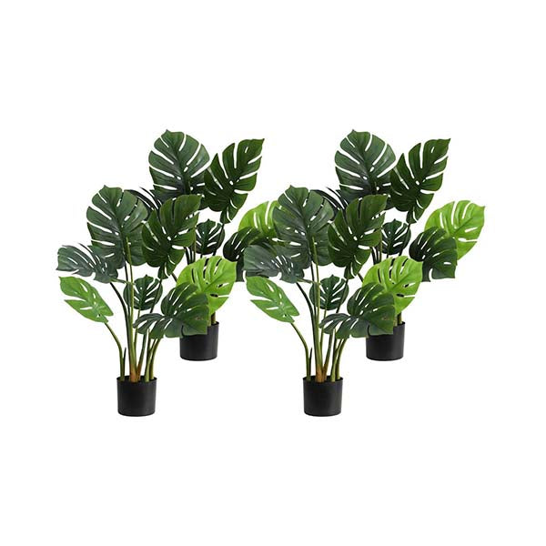 Soga 4X 80Cm Artificial Indoor Potted Turtle Back Tree Flower Plant