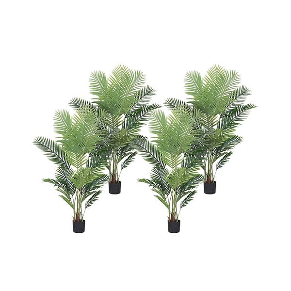 Soga 4X 165Cm Artificial Swallowtail Sunflower Tree Flower Pot Plant