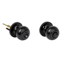 Privacy Function Black Round Door Knob Set