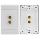 Pro 2 2 Terminal Speaker Wall Plate