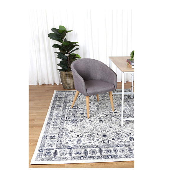 Province Navy Cream Traditional Rug