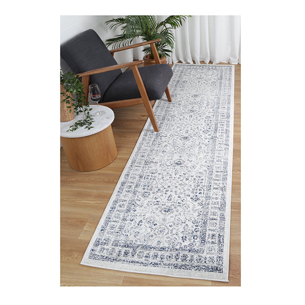 Province Navy Cream Traditional Rug