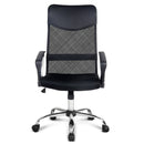 PU Leather Mesh High Back Office Chair - Black