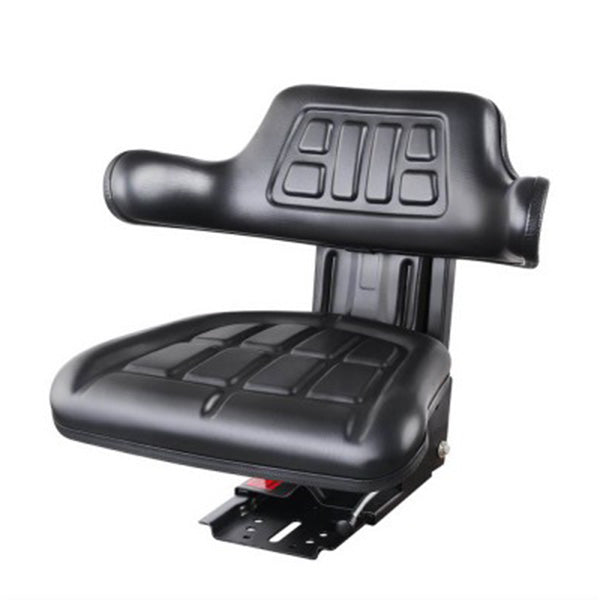 PU Leather Tractor Seat - Black