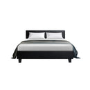 PVC Leather Bed Frame Black