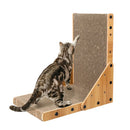 Brown Cat Scratcher Scratching Board Corrugated