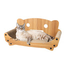 Board Post Scratcher Corrugated Cardboard Toy Brown