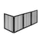 Dog Fence Safety Stair Barrier Security Door Black 4 Panels