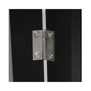 3 Panels Wooden Pet Gate Dog Fence Black
