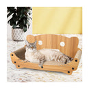 Board Post Scratcher Corrugated Cardboard Toy Brown