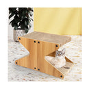 Cat Tree Pad Lounge Toy Corrugated Cardboard Brown