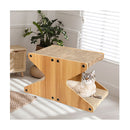Cat Tree Pad Lounge Toy Corrugated Cardboard Brown