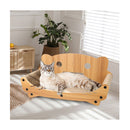 Board Post Scratcher Corrugated Cardboard Toy Brown
