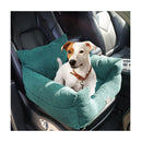 Pet Car Booster Seat Travel Bed Removable Green Medium
