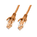 Pack Of 10 Cat 6 Ultra Thin Lszh Ethernet Network Cable Orange