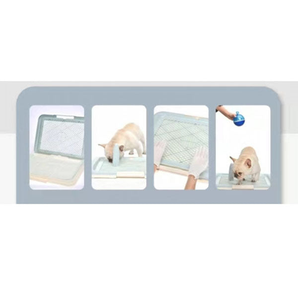 Large Portable Dog Potty Training Tray Pet Puppy Toilet Loo Mat Pad