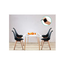 Padded Dining Chair Black Set Of 4