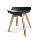 Padded Dining Chair Black Set Of 4
