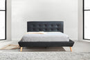 Palermo PU Leather Bed Frame and Button Tufted Headboard