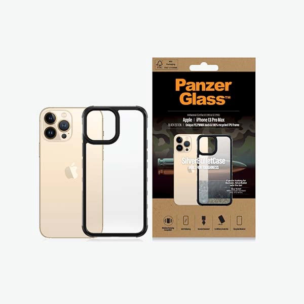 Panzerglass Clear Case For Iphone 13 Pro Max Black