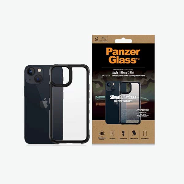 Panzerglass Clear Case For Iphone 13 Mini Black