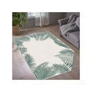 Parquet Leaf Border Style Green Rug 160 X 230 Cm