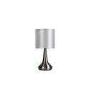 Lola On Off Touch Lamp Brushed Chrome Finish