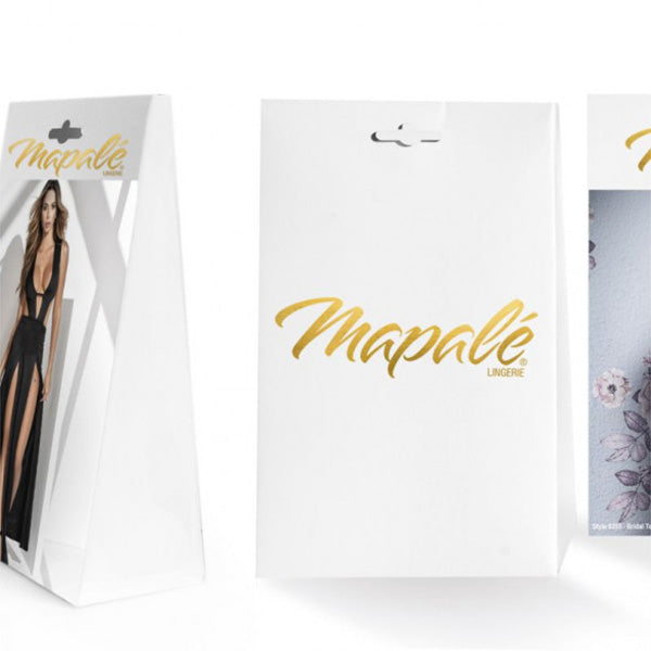 Mapale Peekaboo Black Crotchless Thong