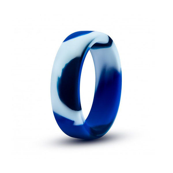 Performance Silicone Camo Cock Ring Blue Camouflage