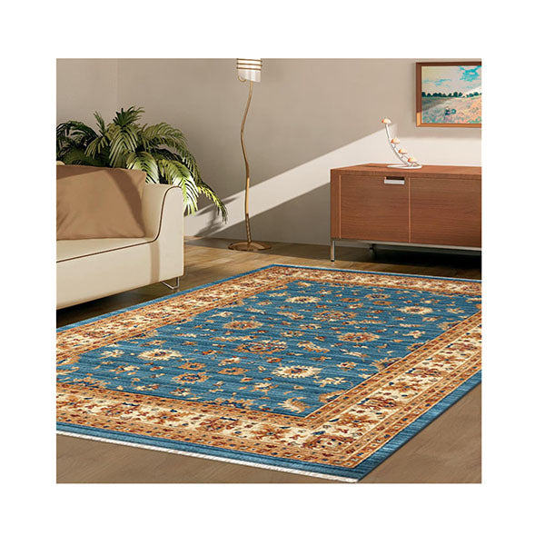 Persian Blue Machine Knotted Rug
