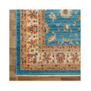 Persian Blue Machine Knotted Rug