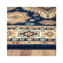 Persian Navy Machine Knotted Rug