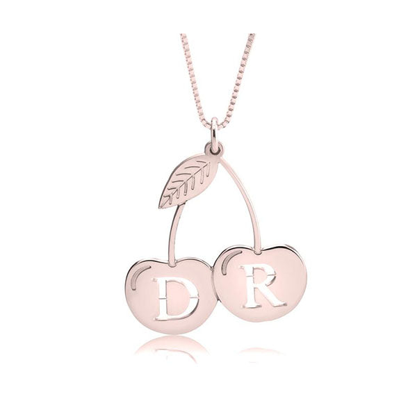 Personalized Cherry Necklace