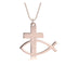 Personalized Cross Fish Necklace