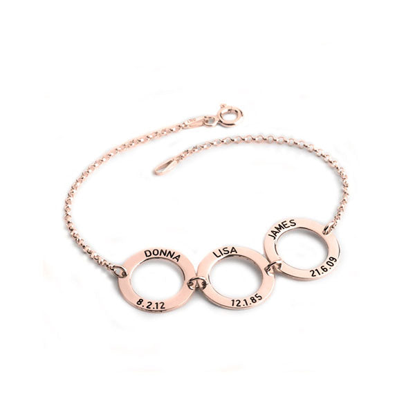 Personalized Disc Bracelet For Mom
