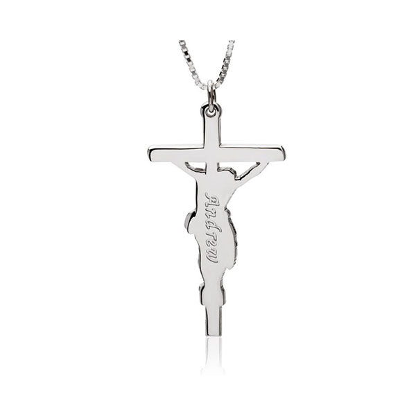 Personalized Jesus Cross Necklace