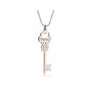 Personalized Key Shape Necklace