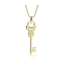 Personalized Key Shape Necklace