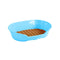 Pet Bed Small Plastic Bedding Sleeping Resting Washable Basket Blue