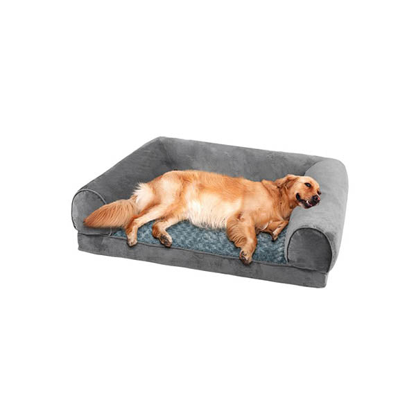 Pet Dog Bed Sofa Detachable Cover Soft Warm Plush Velvet