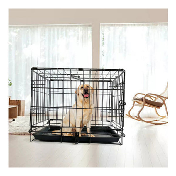 Pet Dog Cage Kennel Metal Crate Enlarged Thickened Reinforced House