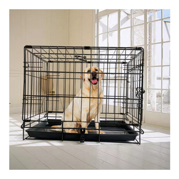 Pet Dog Cage Kennel Metal Crate Enlarged Thickened Reinforced House