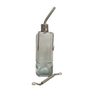 245Ml Glass Bottle Water Hanging Cage Drinker