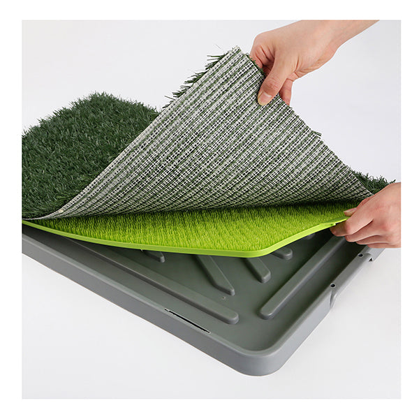 Pet Potty Tray With 1 Grass Mat