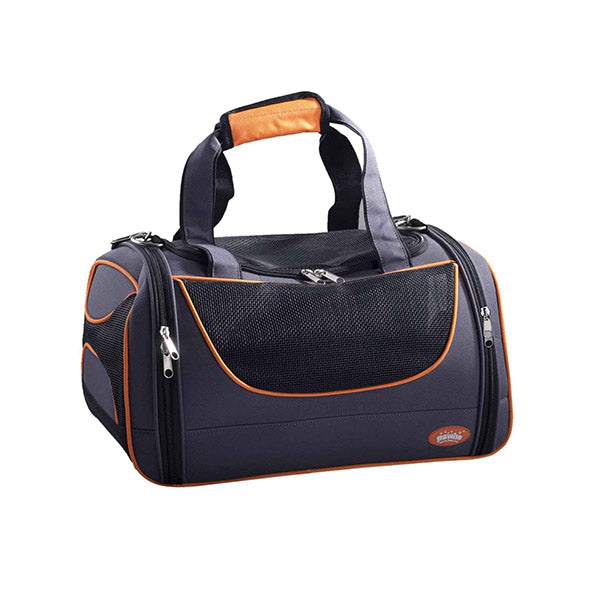 Pet Travel Bag Portable Foldable Carrier Large Shoulder Orange Cage