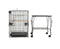Pet Bird Cage with Stainless Steel Feeders
