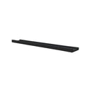 Picture Frame Ledge Shelves 2 Pcs Black 80 X 9 X 3 Cm Mdf