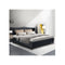 Pier Bed Frame Fabric Charcoal King