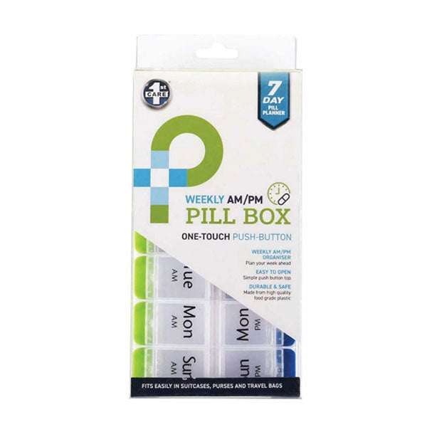 Am Pm Weekly Pill Box 7 Day Tablet Medicine
