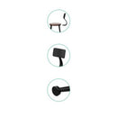 Pine Wood Metal Frame Bar Stools Set of 2